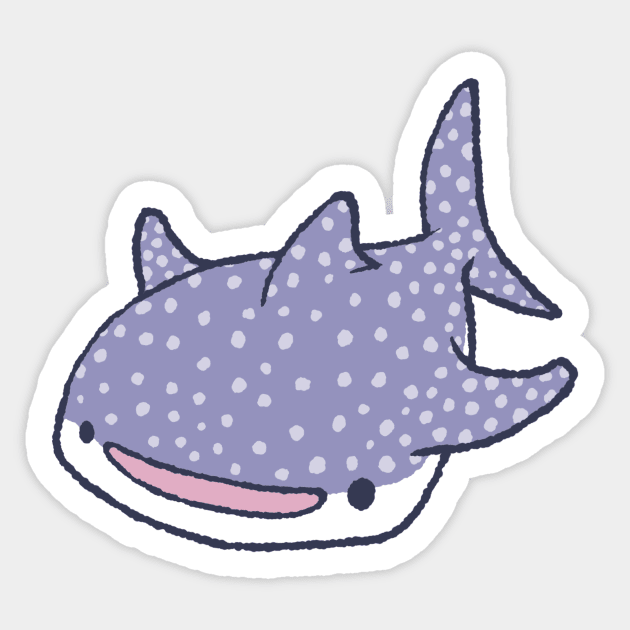 Whale shark Sticker by tiffatiel